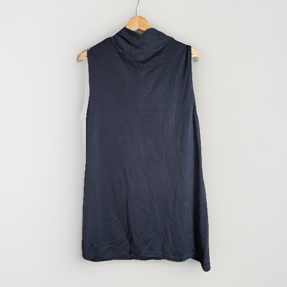 Coldwater Creek Flute Neck Silk Blend Sweater Shell Size 1X NWT Charcoal Gray - Picture 4 of 7